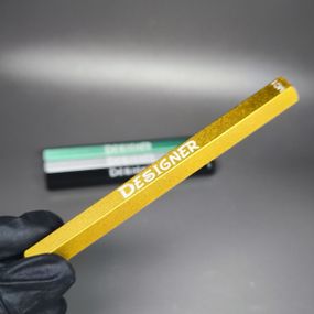 Двоcторонній магнит Designer МС1 з фігурними узорами (золотий)