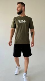Футболка Puma колір хакі