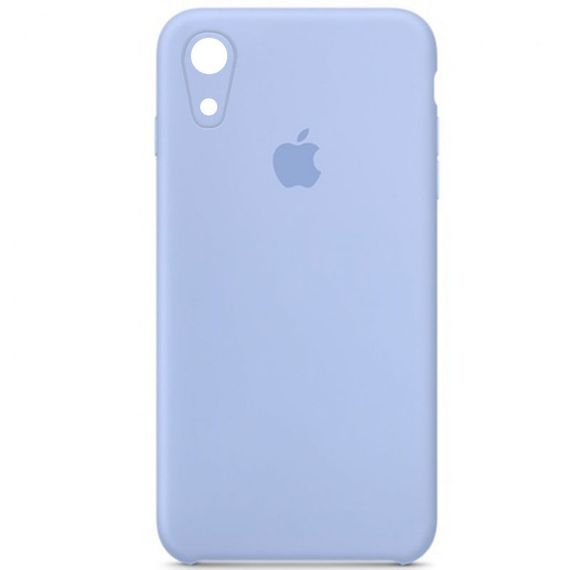 Чохол Silicone Case Square Full Camera Protective (AA) для Apple iPhone XR (6.1") Блакитний / Lilac Blue