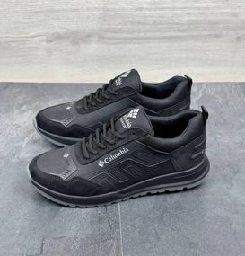 Демісезонні шкіряні кросівки Columbia  чорні