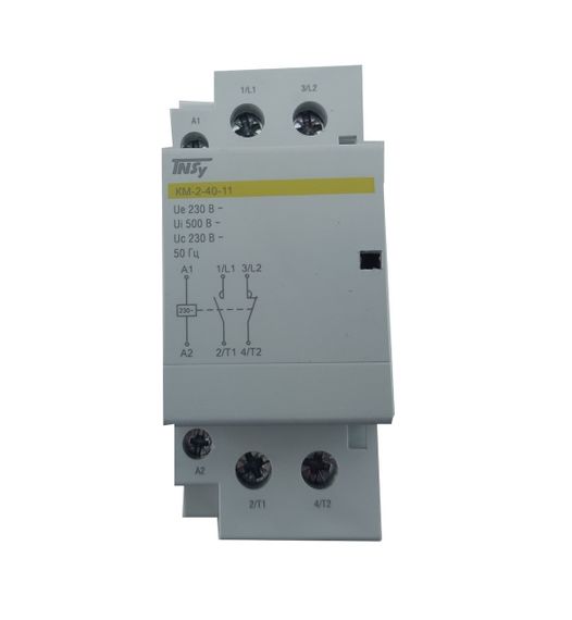 Контактор модульный КМ-2-40-11 40А 230AC 1NO-1NC 2р 2мод. Ny95503822 | Зображення 1