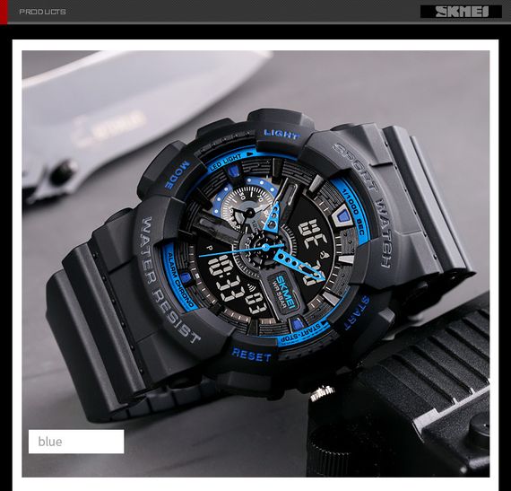 Чоловічий годинник Skmei 1688BU blue | Зображення 2