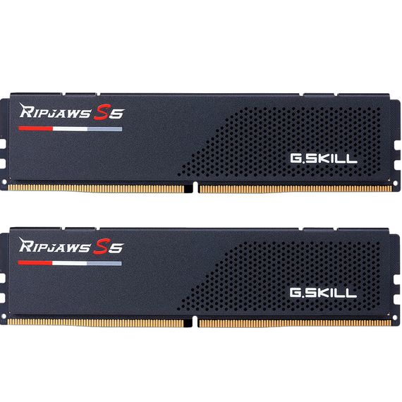 Модуль пам&#039;яті для комп&#039;ютера DDR5 96GB (2x48GB) 5600 MHz Ripjaws S5 Matte Black G.Skill (F5-5600J4040D48GX2-RS5K)