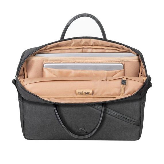 сумка  для ноутбука 15 RivaCase 8124 (Black) ECO чорна | Зображення 6