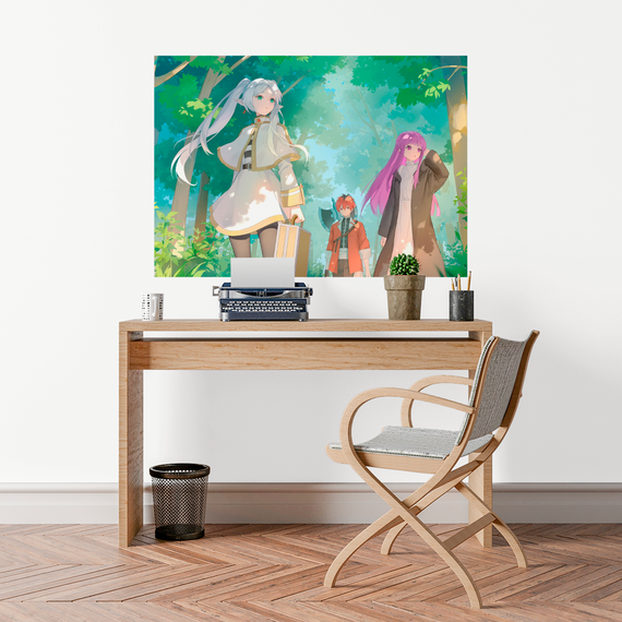 Плакат-постер з принтом Кавун Frieren beyond journey's end. Фрірен проводжає в останній шлях. Фрірен. Фрірен ПЛ000835(A4) | Зображення 1