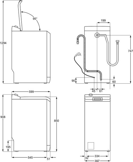 Стиральная машина Electrolux вертикальная EW8T3372U | Зображення 7