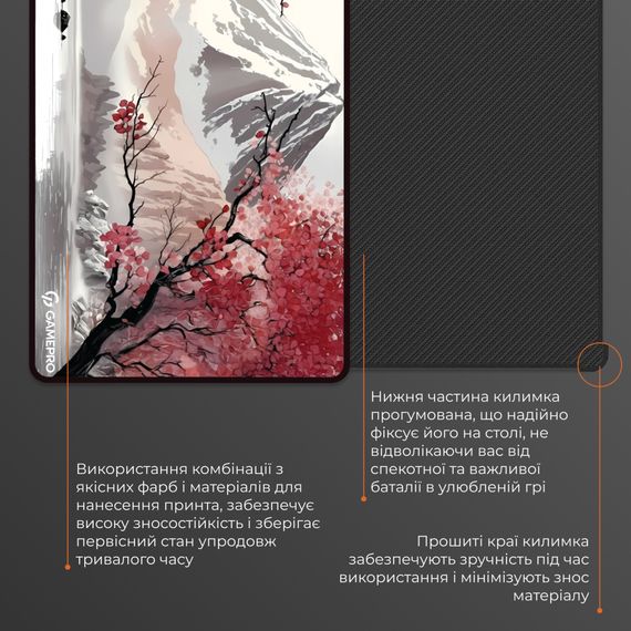 Килимок для мишки GamePro Speed/Control Gray-Pink (MP275JS) | Зображення 4