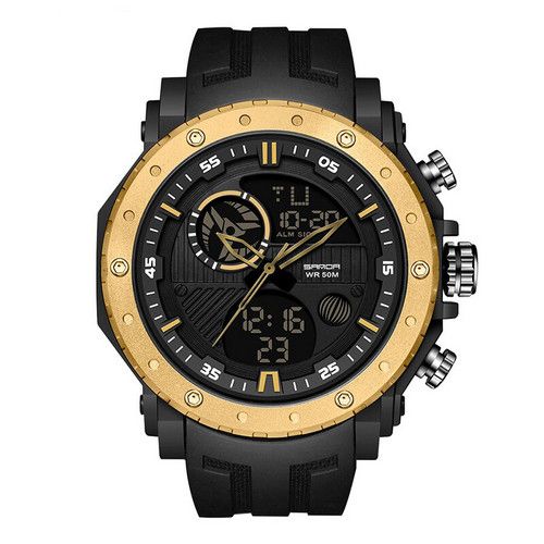 Часы Sanda 6012 Black-Gold