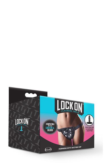 Трусики для страпона LOCK ON STRAP ON HARNESS BLACK Sex Aura | Зображення 1