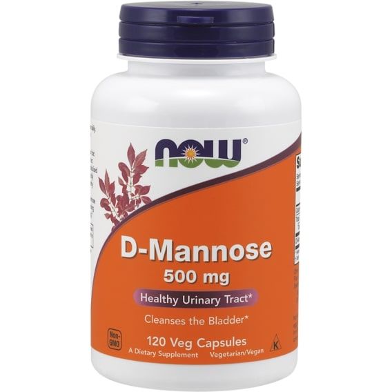 Урологічний препарат NOW Foods D-Mannose 500 mg 120 Veg Caps