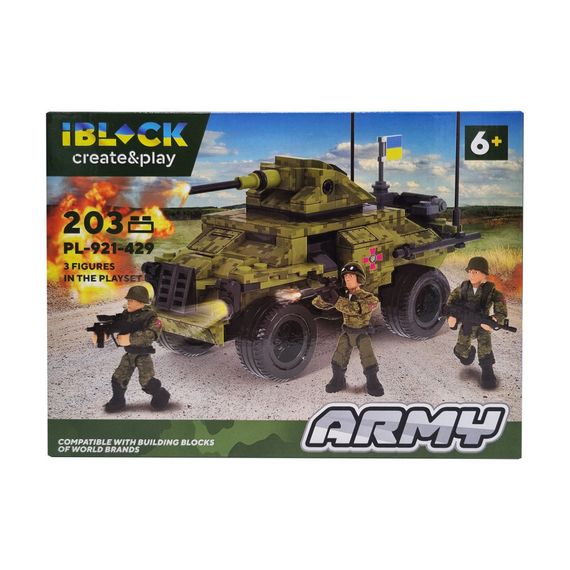 Дитячий конструктор військова техніка Конструктор розвиваючий для дітей від 6-років IBLOCK Армія