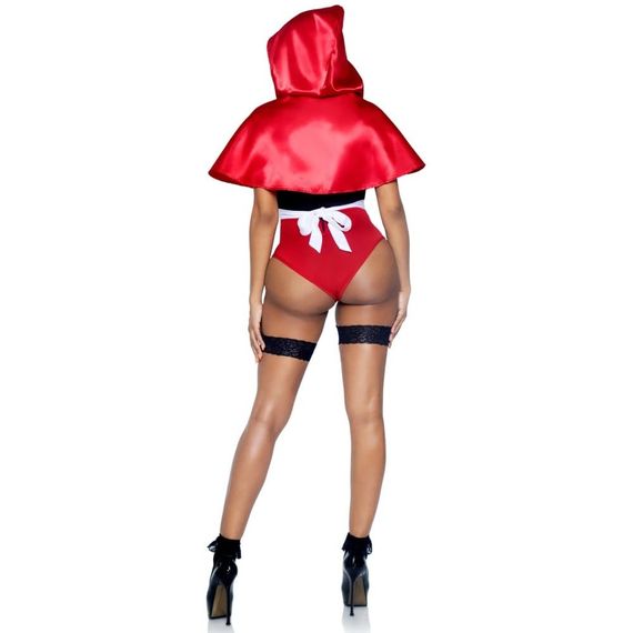 Сексуальный костюм Красной Шапочки Leg Avenue, L, 3 предмета, красный Sex Aura | Зображення 4