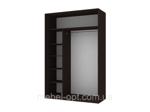 Шкаф купе Сити Лайт Doros Венге 2 ДСП 150х60х225 (240107) | Зображення 1