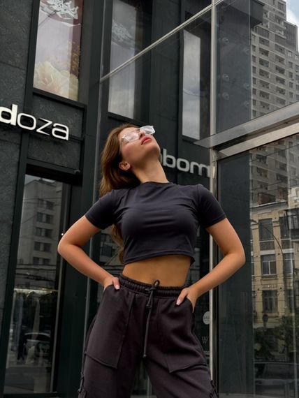 Кроп-топ Reload - Neat, чорний