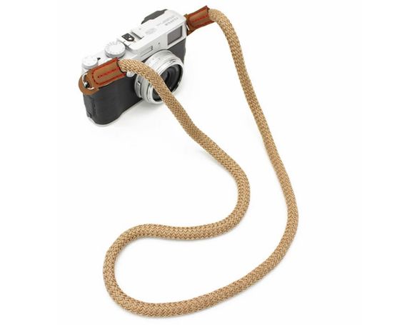 Ремінь універсальний для фотоапарата текстильний бежевий CAMERA STRAP ремені для фотокамери з тканини | Зображення 2