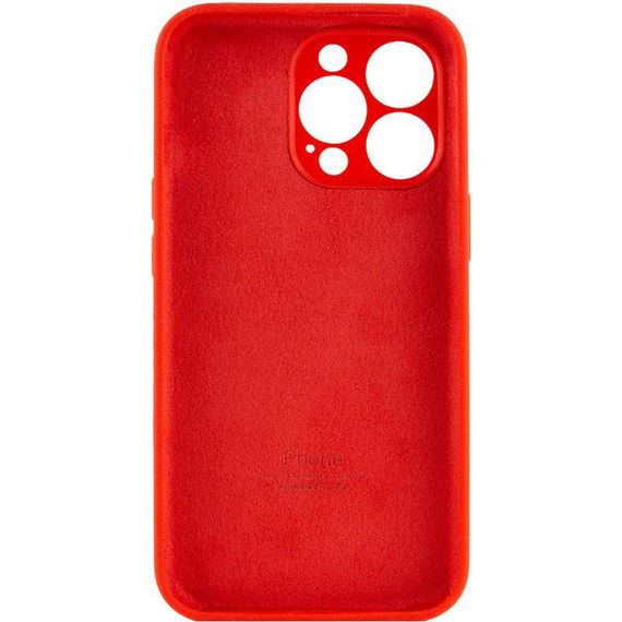 Чехол Silicone Case Full Camera Protective (AA) для Apple iPhone 14 Pro (6.1") Красный / Red | Зображення 1