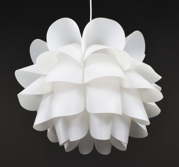 Люстра підвісна на 1 лампочку 27931 Білий 40-170х48х48 см. | Зображення 4