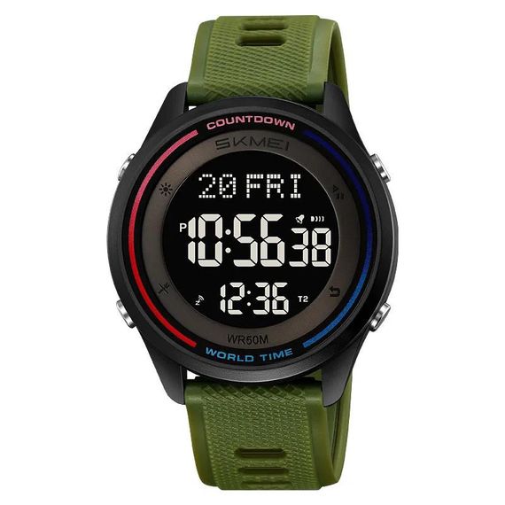 Армійські годинники протиударні SKMEI 2348AG, Наручні годинники з електронним механізмом TS-18 | Зображення 1
