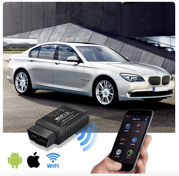 Автомобільний сканер ELM327 OBD2 Wi-Fi V 1.5 для IOS/Android | Зображення 5