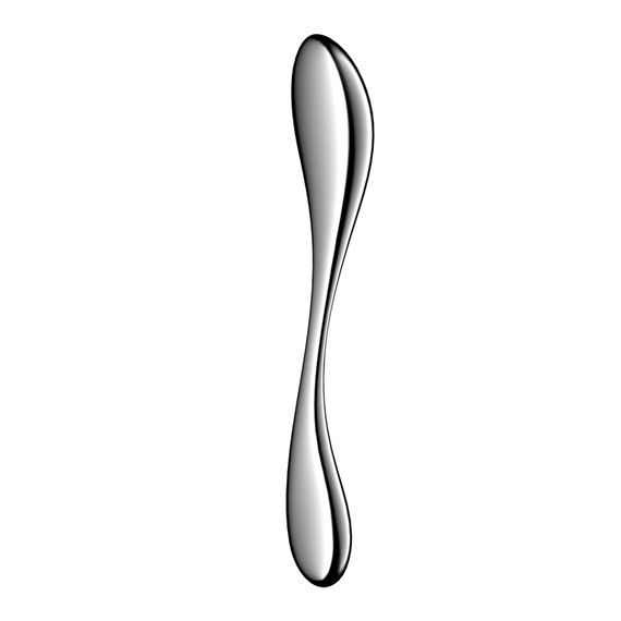 Металевий дилдо Satisfyer Star Force 3, двосторонній, можна нагрівати та охолоджувати, дуже важкий | Зображення 1