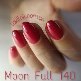 Гель-лак Moon Full №140 малиновий 8мл
