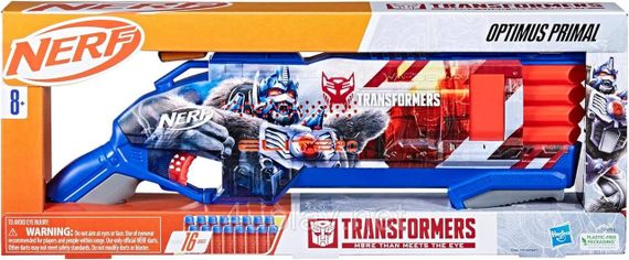 Бластер Nerf Transformers Optimus Primal Dart Blaster. Трансформеры Нерф Оптимус Праймал | Зображення 1