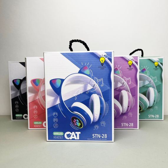Бездротові навушники Cat Ear RGB STN-28 (Рожевий) | Зображення 1