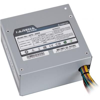 Блок питания CHIEFTEC iArena GPC-600S,600W,12cm fan,eff. &gt;80%,24+8pin(4+4),2xMolex,6xSATA,2xPCIe 8pin(6+2),Bulk (GPC-600S) | Зображення 3