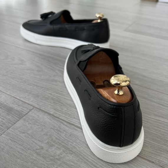 Шкіряні чоловічі лофери на товстій підошві 40 размер | Зображення 8