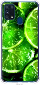 Чохол на Samsung Galaxy M31 M315F Зелені часточки лимона "852sp-1907-2448"