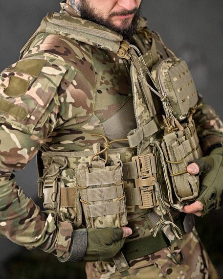 Плитоноска Single Sword 4 точки быстрого сброса пиксель  ТН6600 | Зображення 6