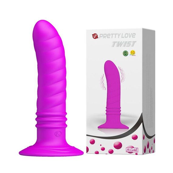 Вібромасажер на присосці серії Pretty Love "TWIST" BI-014200 Sex Aura