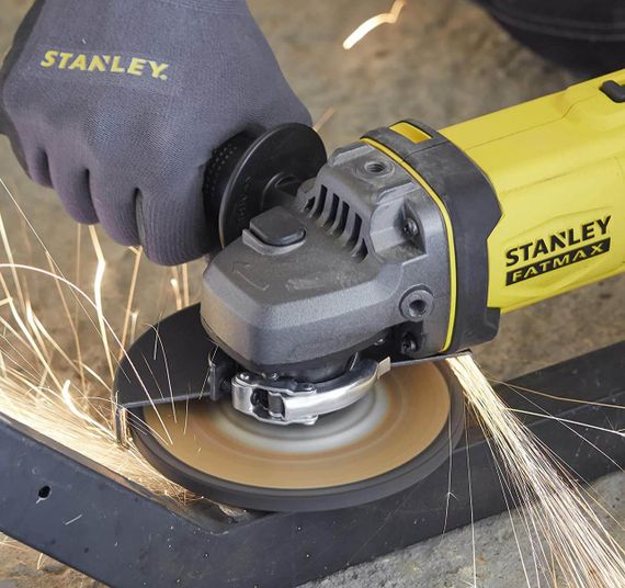 Шлифмашина угловая - болгарка аккумуляторная STANLEY FATMAX SFMCG400B | Зображення 7