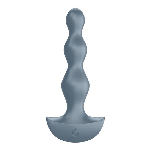 Анальний стимулятор-намистини з двома моторами Satisfyer Lolli-Plug 2, Сірий