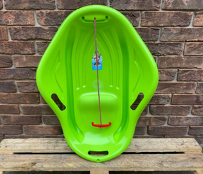 Санки-льодянка/пластикові санки/Малюшка комфорт "Marmat", колір зелений