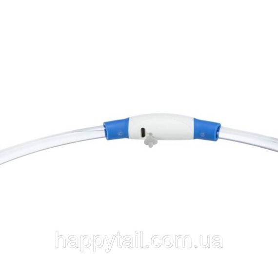 Світлодіодний нашийник для собак Trixie Flash Light Ring USB силіконовий синій S–M 40 см 8 мм | Зображення 2
