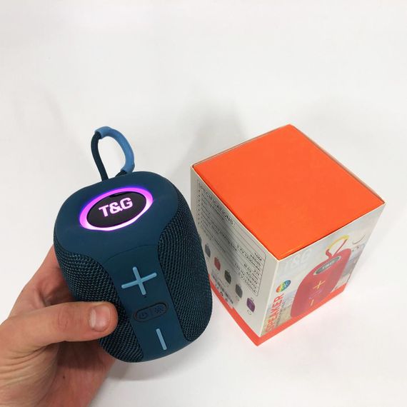 Колонка з ргб підсвічуванням TG658, Колонка з підсвічуванням і зарядкою Bluetooth радіо JT-49 | Зображення 3