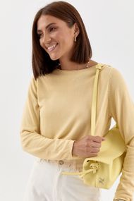 Жіночий лонгслів із віскози - жовтий цвет, ONE SIZE (є розміри)