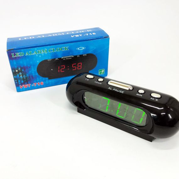 Настільний електронний годинник з підсвічуванням VST-716-2, Цифровий годинник настільний AN-55 | Зображення 8