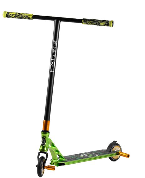 Самокат трюковий 85784 Best Scooter HIC-система, ПЕГІ, алюмінієвий диск та дека, АНОДОВАНЕ фарбування, колеса PU, d=110мм, ширина керма - 60 см