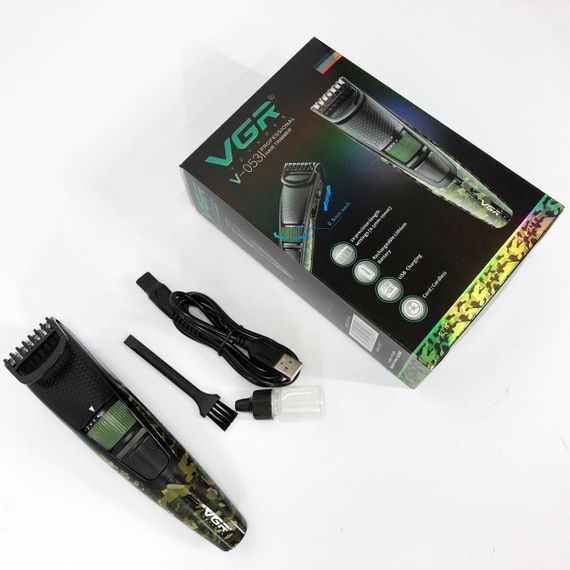 Машинка для підстригання VGR-053, Машинка для стрижки волосся і гоління Тример волосся портативний AT-67 | Зображення 2