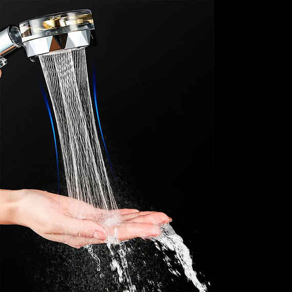 Насадка для душа, турбо-лейка для душа с вентилятором, 26*7,8 см