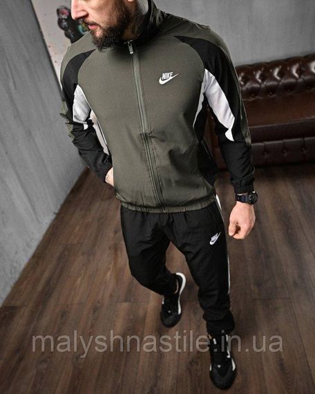 Мужской спортивный костюм N black/oliva 4 ДЛ6267 | Зображення 3