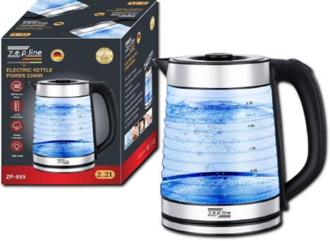 Скляний електрочайник із підсвічуванням 2.2Л 2200 Вт (43274-ZP-989_414)