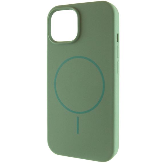 Чохол Silicone Case Full Protective (AA) NO LOGO with MagSafe для Apple iPhone 11 Pro Max (6.5") Зелений / Pine green