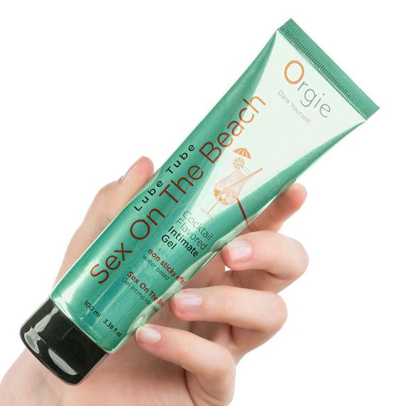 Лубрикант на водной основе Orgie Lube Tube Sex On The Beach, 100 мл, персиково-апельсиновый вкус Sex Aura | Зображення 3