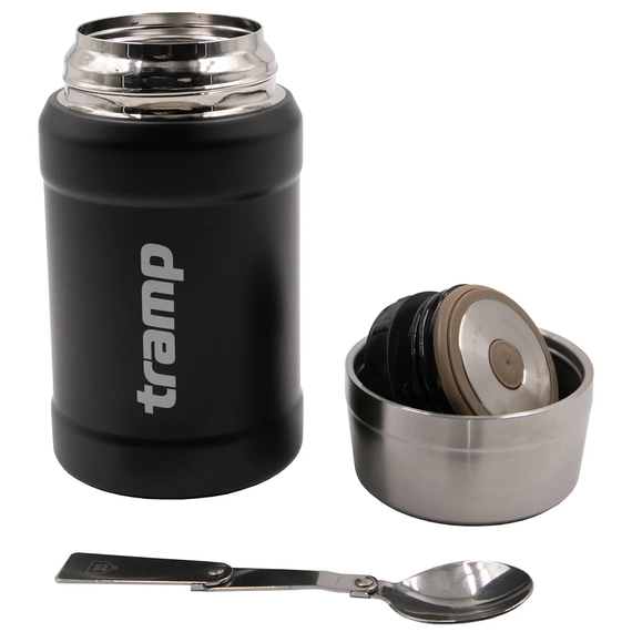 Термос TRAMP пищевой 0,8 л в чехле черный (TRC-132-black) (UTRC-132-black)
