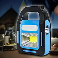 Фонарь кемпинг переносной HB-9707A-1LED+COB+LED,  power bank, Li-Ion аккум., солнечная батарея, ЗУ microUSB | Зображення 1