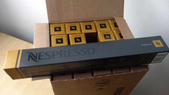 Кава в капсулах Неспресо Volluto 4 (тубус 10 шт.) Швейцарія Nespresso | Зображення 3
