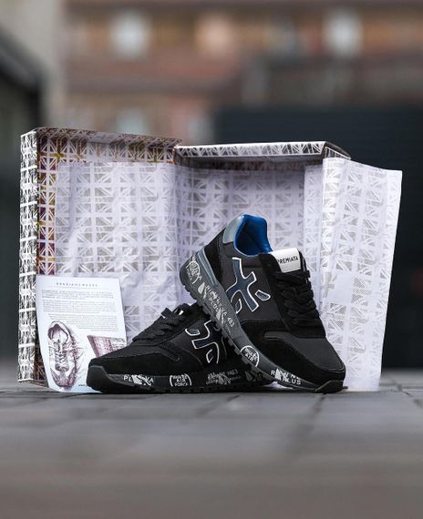 Чоловічі кросівки PREMIATA Mick Black Blue | Зображення 1